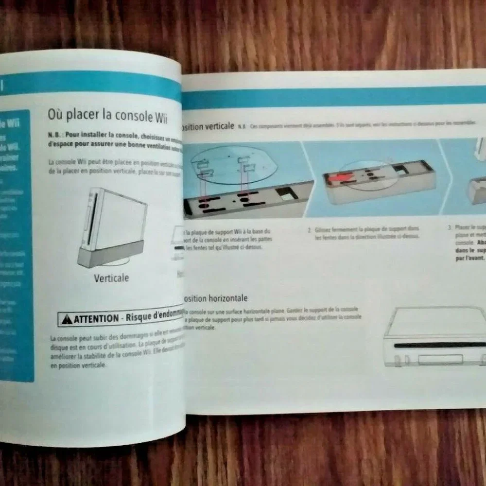 NEW Nintendo Wii Console Operations Manuals Set of 2 MANUALS ONLY NEW Unused